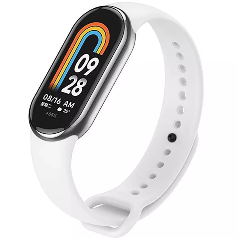 

Силиконовый ремешок для Xiaomi Mi Band 8 (Белый / White), Білий / white