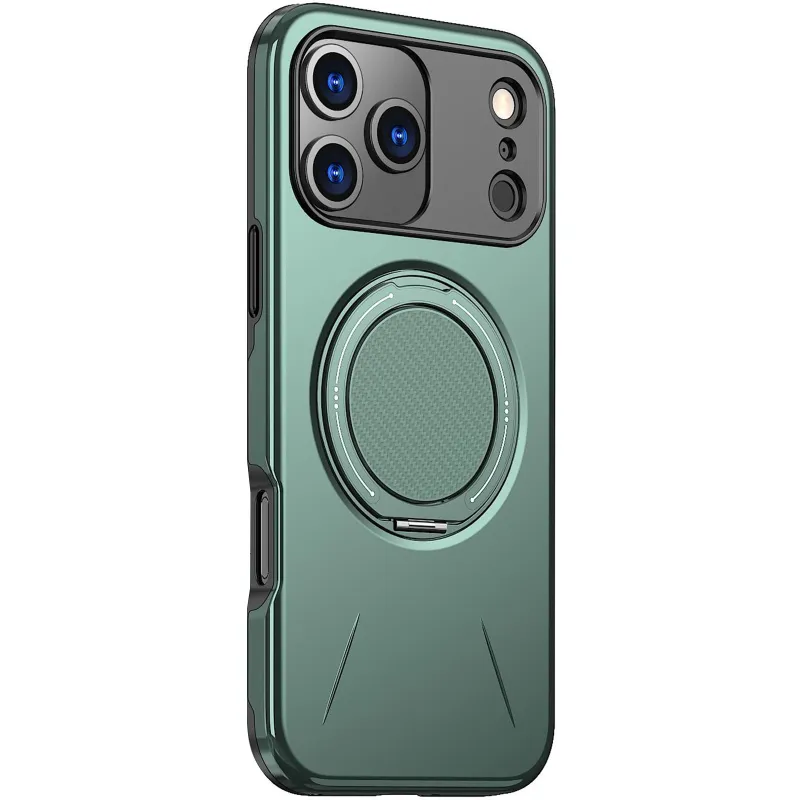 TPU+PC чохол Kalebol Magnetic Case для Apple iPhone 17 Pro Max – Grey Green. Фото 1 з 3