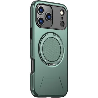 TPU+PC чохол Kalebol Magnetic Case для Apple iPhone 18 Pro (6.3") — Grey Green