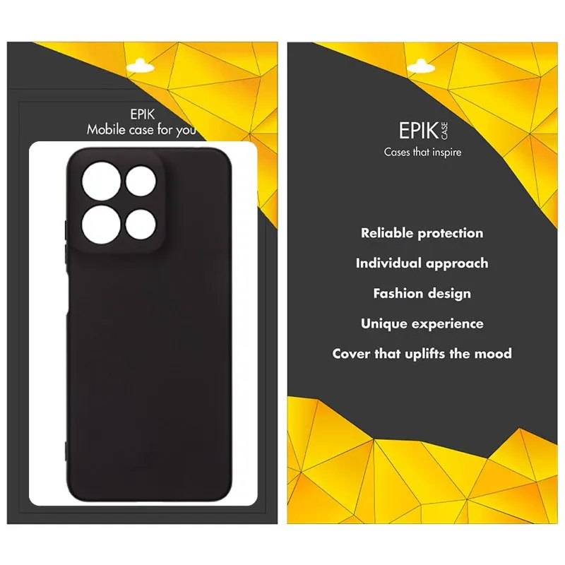 Чорний силіконовий чохол Epik із захистом камери на Motorola Edge 70 Fusion – Чорний. Фото 2 з 2