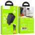 СЗУ Hoco N71 Nuevo PD30W+QC3.0 (1USB-A/1C) + кабель Type-C to Lightning – Black. Фото 2 из 5