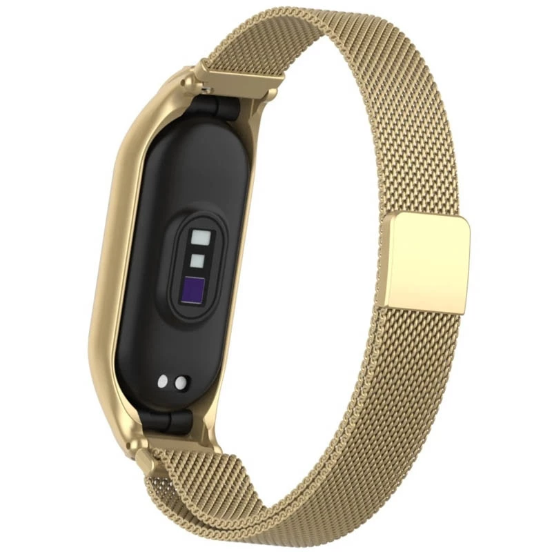 Ремінець Milanese Loop Design для Xiaomi Mi Band 7 – Vintage gold. Фото 3 з 7