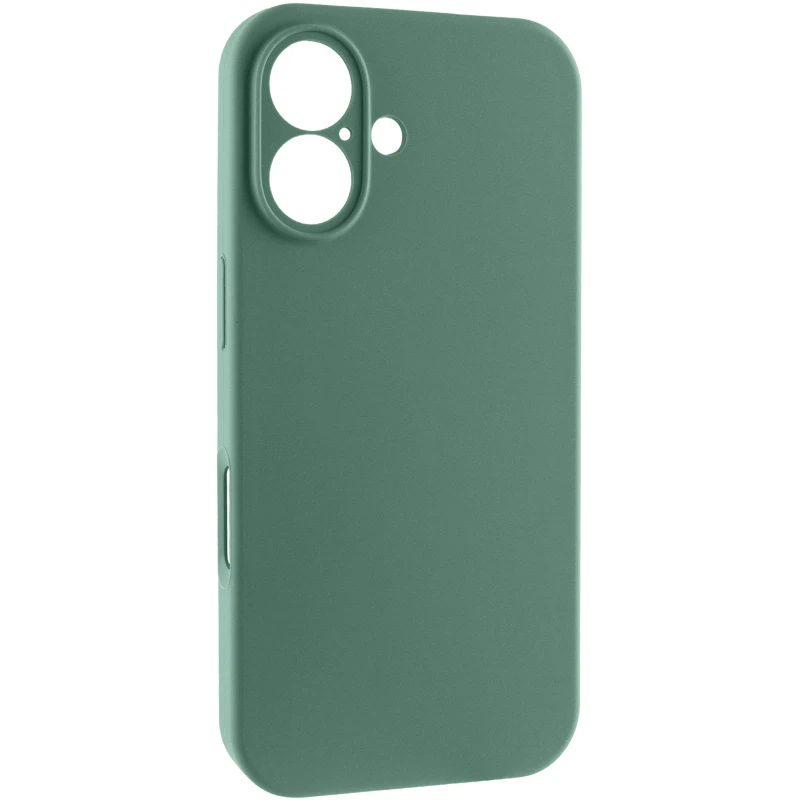 Чехол Silk Full Camera Protective (AA) NO LOGO для Apple iPhone 16 – Зеленый / Pine green. Фото 1 из 7
