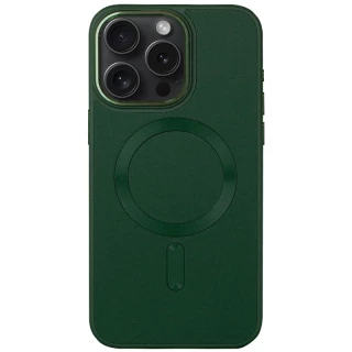 Шкіряний чохол Bonbon з металевими кнопками та MagSafe на Apple iPhone 13 Pro (6.1") фото 1 з 15