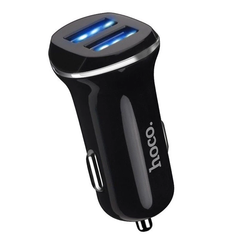 

АЗП Hoco Z1 (2USB 2.1A) (+кабель Lighthing) (Чорний)