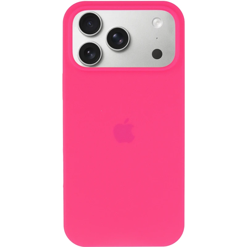 Чохол Silicone Case з закритим низом на Apple iPhone 17 Pro Max (6.9") – Рожевий / Barbie pink. Фото 3 з 6