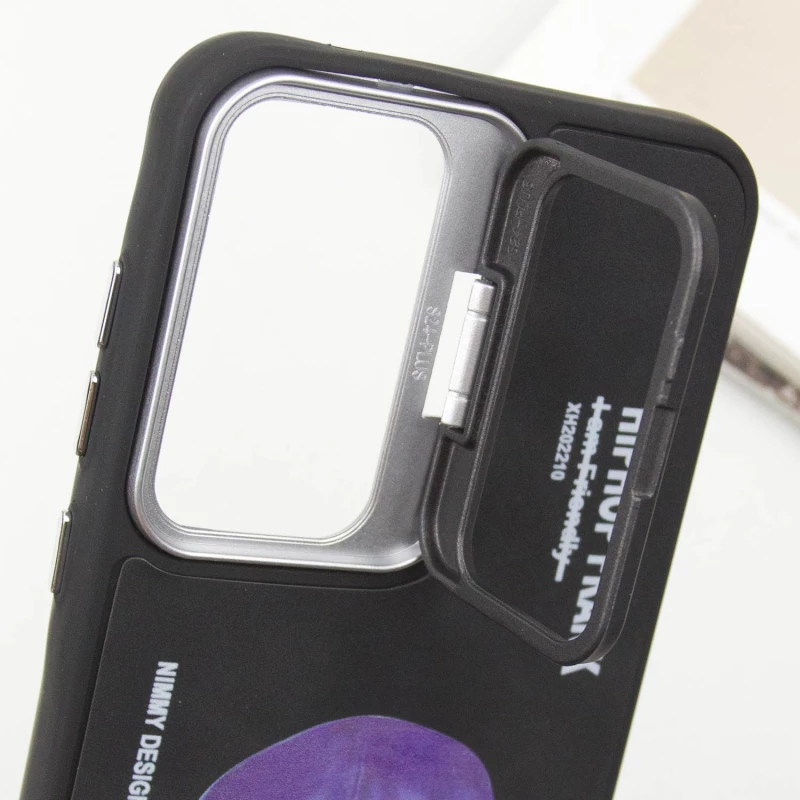 TPU+PC чехол с животными для Xiaomi Redmi 14C / Poco C75 – Black Cat. Фото 7 из 9