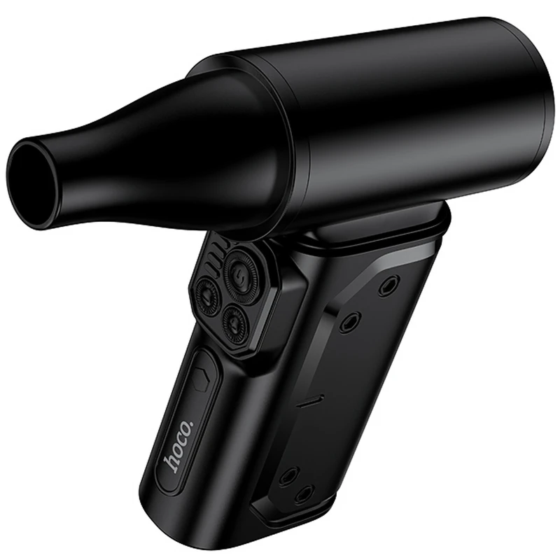 Портативний турбовентилятор Hoco HX68 Flujo fan – Black. Фото 4 з 6