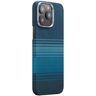 Чехол PC Carbon Protection Slim with MagSafe для Apple iPhone 15 Pro Max (6.7") — Blue