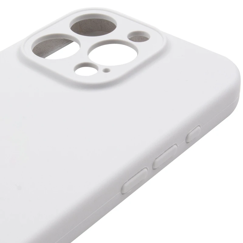 Чехол Silk Full Camera Protective (AA) NO LOGO для Apple iPhone 15 Pro (6.1") – Белый / White. Фото 7 из 9