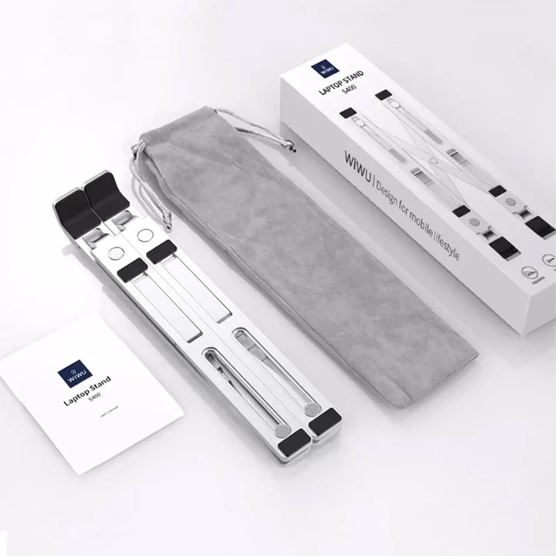 Підставка для ноутбуку WIWU S400 Laptop stand – silver. Фото 4 з 7