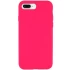 Чохол з закритим низом Silicone Case на Apple iPhone 7 plus / 8 plus – Рожевий / Barbie pink. Фото 1 з 1