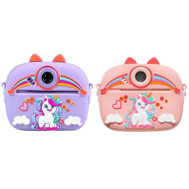 Дитяча фотокамера моментальним друку в чохлі Unicorn фото 1 з 2
