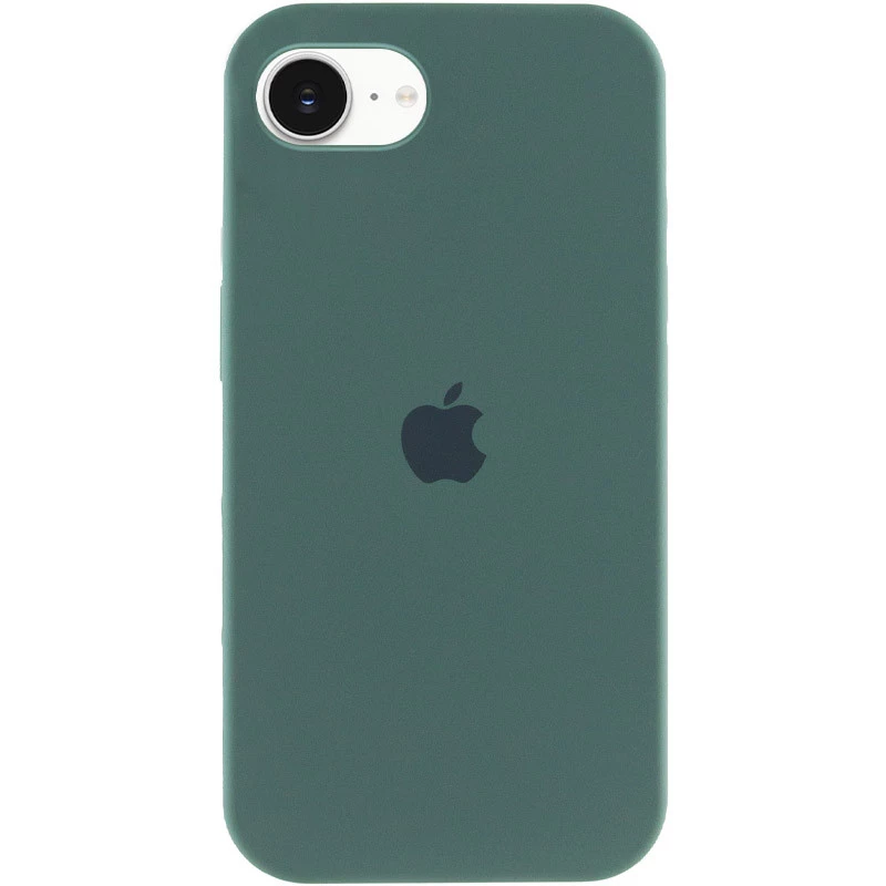 Чохол Silicone Case з закритим низом на Apple iPhone 17e (6.1") – Зелений / Pine green. Фото 2 з 6