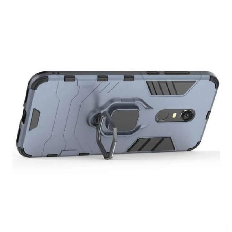 Протиударний чохол Transformer з кільцем на Xiaomi Redmi 5 Plus / Redmi Note 5 (Single Camera) – Сірий / Metal slate. Фото 3 з 3