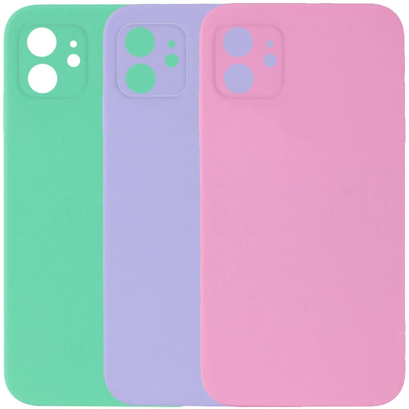 Чехол Silicone Case Square L с защитой камеры для Apple iPhone 11 (6.1") фото 1 из 1