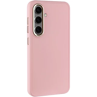 TPU чохол Bonbon з металевими кнопками на Samsung Galaxy S24+ — Рожевий / Light pink