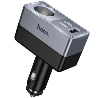 АЗП Hoco Z65A Smart cigarette lighter PD45W (1USB-A/2C) фото 1 з 1
