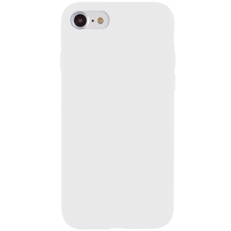 Чехол с закрытым низом Silicone Case для Apple iPhone 6/6s (4.7") – Белый / White. Фото 1 из 3