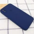 Чохол Silicone Case Square з захистом камери на Apple iPhone XS (5.8") – Темно-синій / Midnight blue. Фото 2 з 3