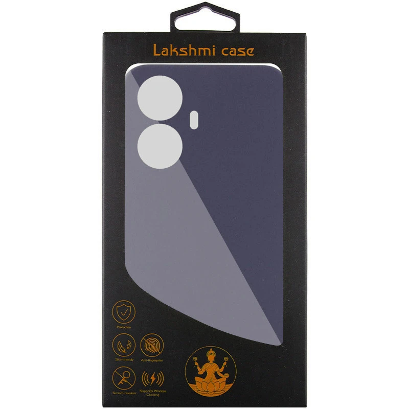 Чехол Silicone Case Lakshmi Premium з закритою камерою на Realme 10 Pro+ – Серый / Dark Gray. Фото 2 из 2