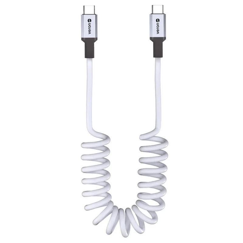 

Дата кабель Veron CC13 Silicon Type-C to Type-C 60W (1.8m) (White)