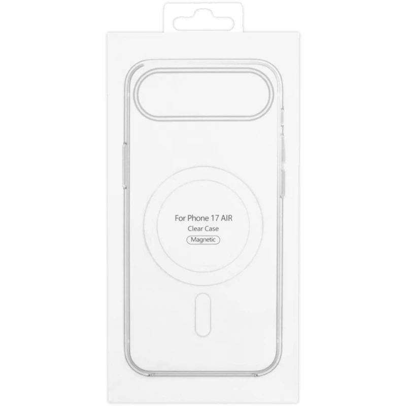 Прозрачный TPU чехол с MagSafe на Apple iPhone 17 Air (6.5") – Clear. Фото 5 из 11