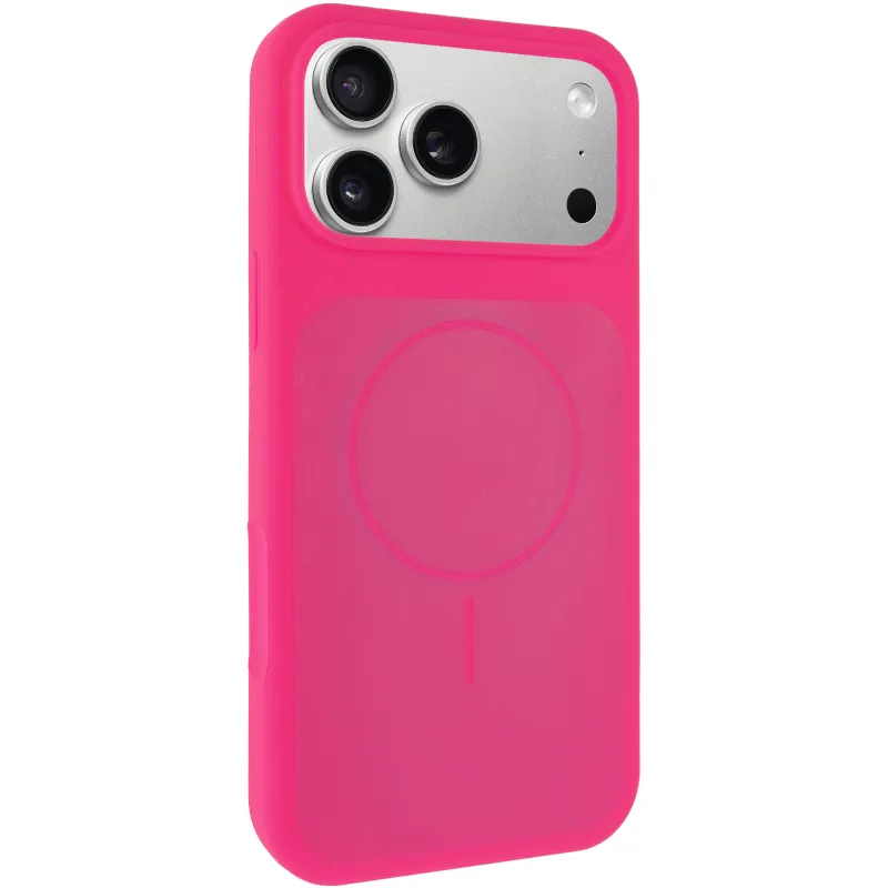 Чохол Silk Duo Color (AA) NO LOGO with Magnetic Fit для Apple iPhone 18 Pro Max – Barbie Pink. Фото 1 з 5
