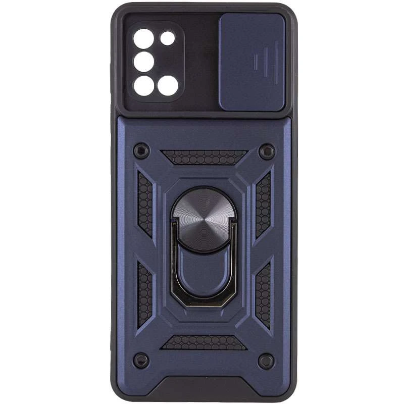 Ударопрочный чехол Serge Ring с защитой камеры для Samsung Galaxy A31 – Синий. Фото 2 из 5