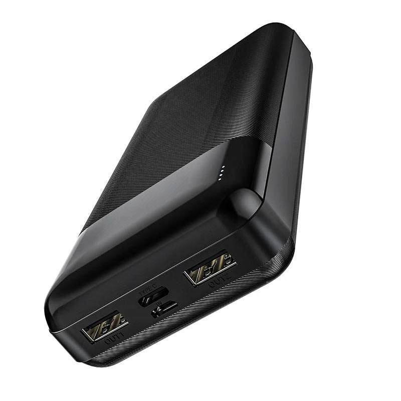 Портативний зарядний пристрій Power Bank Hoco J72A 20000 mAh – Чорний. Фото 3 з 6