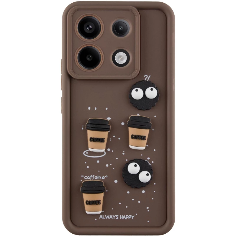 

Чехол TPU Toys Case для Xiaomi Redmi Note 13 Pro 5G (Brown / Always Happy)