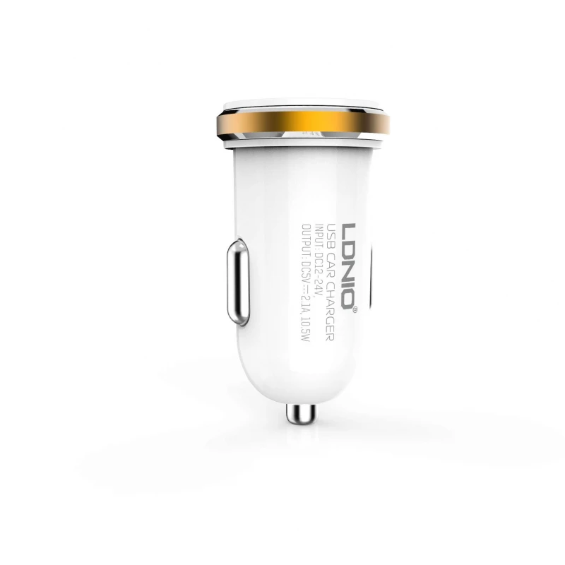 

АЗУ LDNIO DL-С22 Double USB 2.1A (+ кабель Lightning) (Белый), Білий