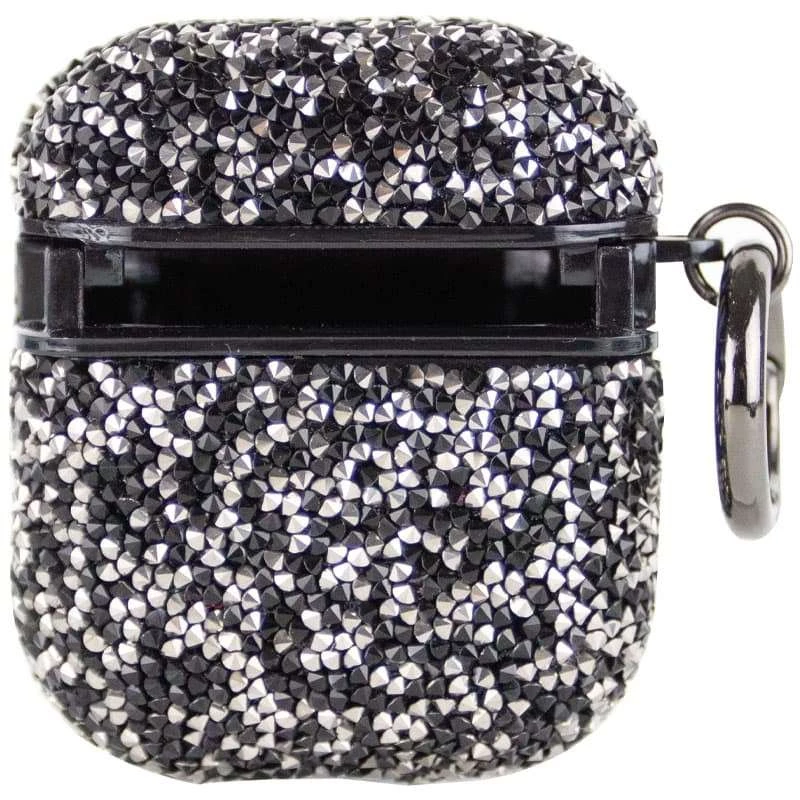 TPU чохол Bling World Rock Diamond для навушників AirPods 1/2 – Чорний. Фото 3 з 9