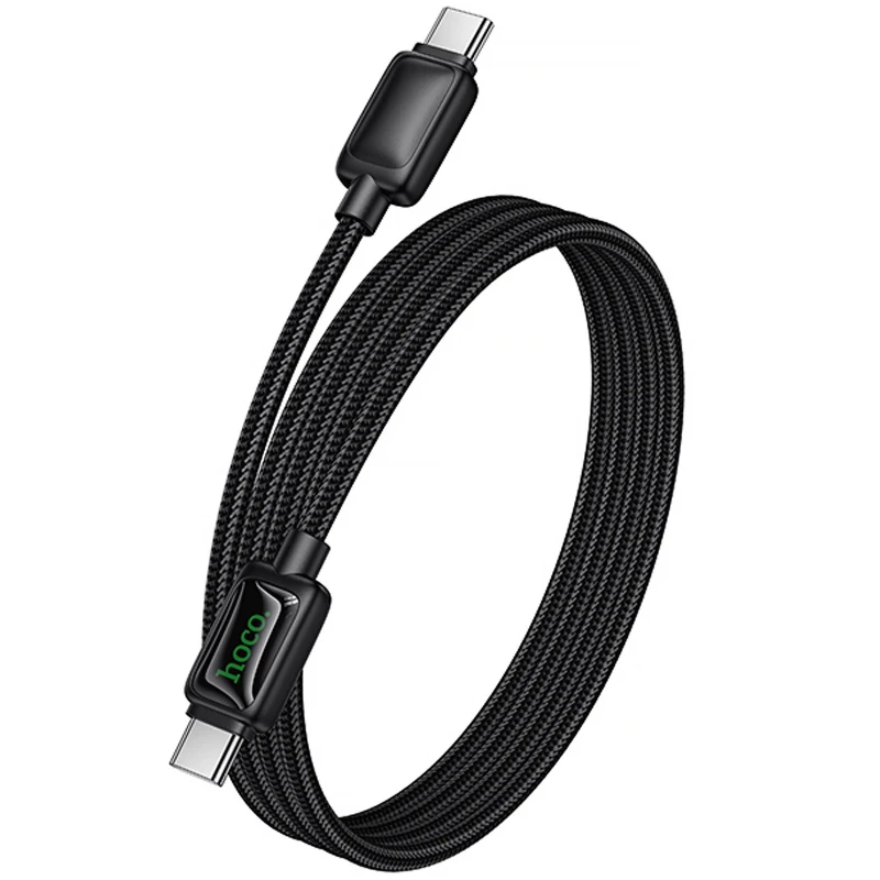 Дата кабель Hoco U146 Mundo Type-C to Type-C 60W (1.2m) – Black. Фото 6 з 6