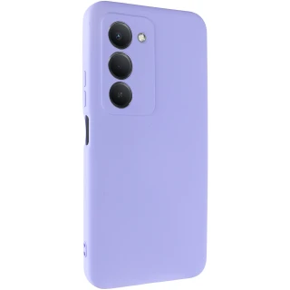 Цветной силиконовый чехол GETMAN с закрытой камерой на Xiaomi Redmi 15 4G (Global) / 5G — Сиреневый / Light purple
