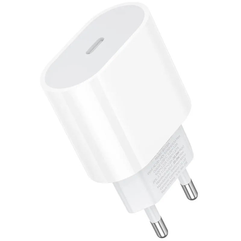 МЗП Borofone BA100A Original PD20W (1USB-C) – White. Фото 6 з 7