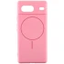 Чехол Silicone Cover Lakshmi Full Camera (AA) with Magnetic Fit для Google Pixel 8 – Розовый / Light pink. Фото 1 из 4