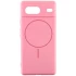 Силиконовый чехол Lakshmi MagFit с защитой камеры для Google Pixel 8a – Розовый / Light pink. Фото 1 из 4