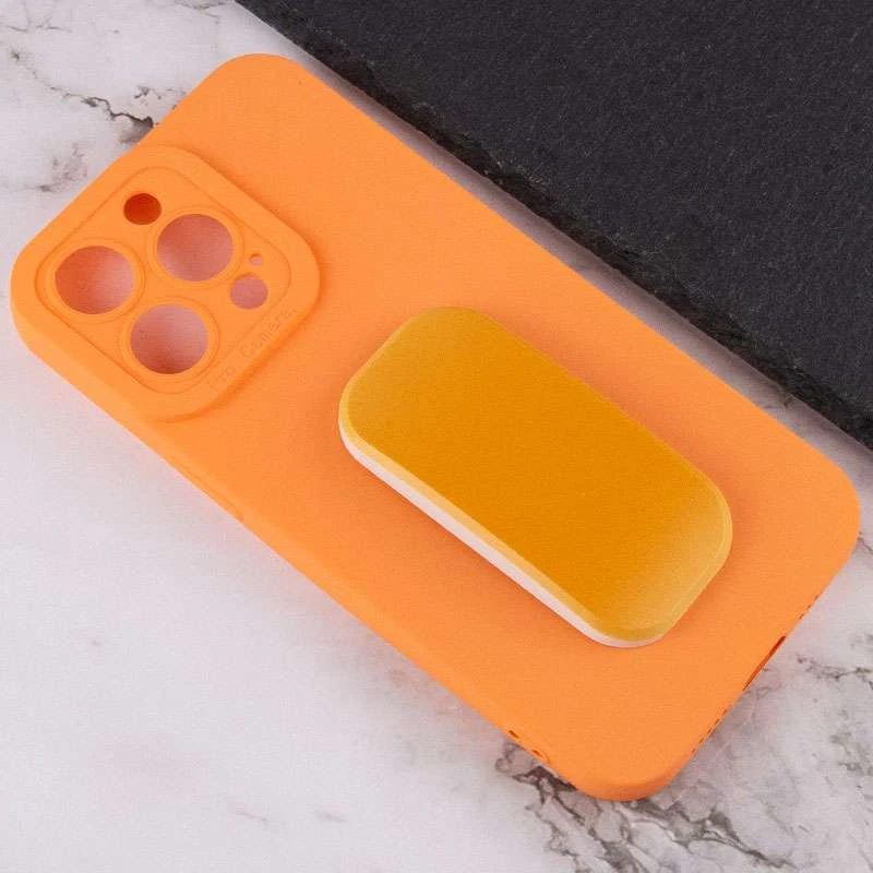 Силиконовый чехол с держателем для Apple iPhone 13 Pro Max (6.7") – Оранжевый. Фото 6 из 6