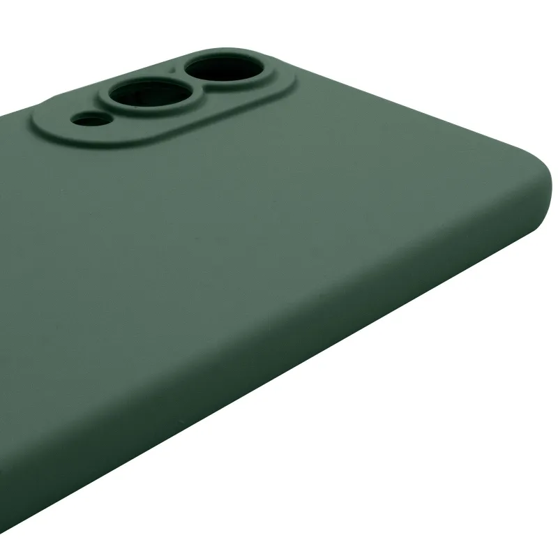 Чехол Silicone Case Lakshmi Premium з закритою камерою на Samsung Galaxy S25 Edge – Зеленый / Cyprus Green. Фото 6 из 14