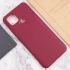 Кольоровий силіконовий чохол на Xiaomi Poco C40 – Бордовий. Фото 5 з 5