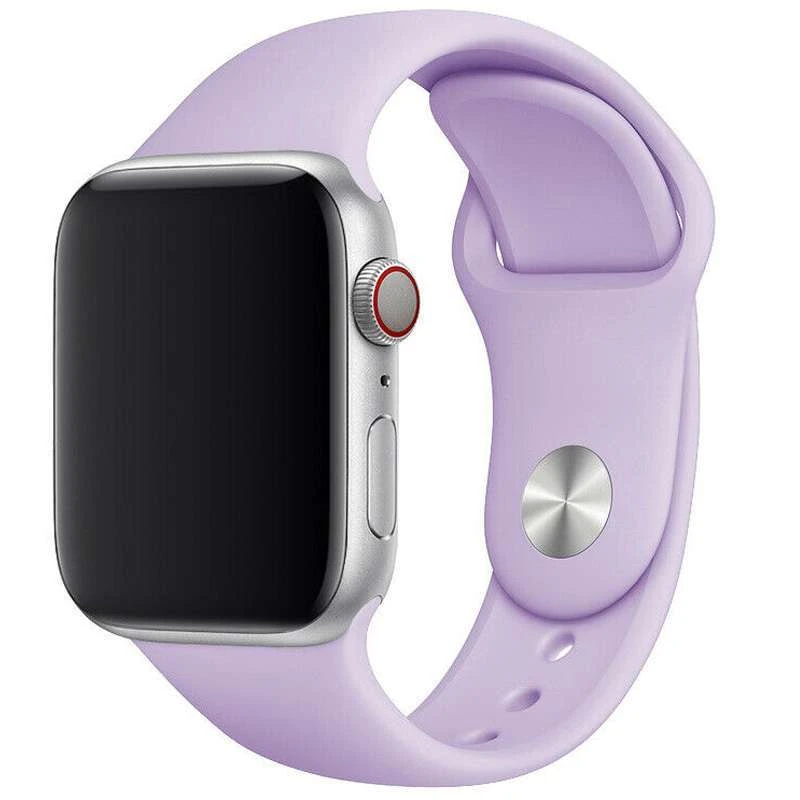 

Силіконовий ремінець для Apple watch 38mm / 40mm (Бузковий / Dasheen)