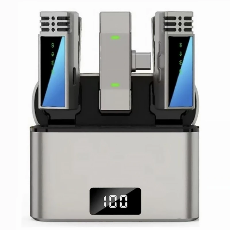 Петличний бездротовий мікрофон Jmary MW-15 Type-C – Black. Фото 2 з 6