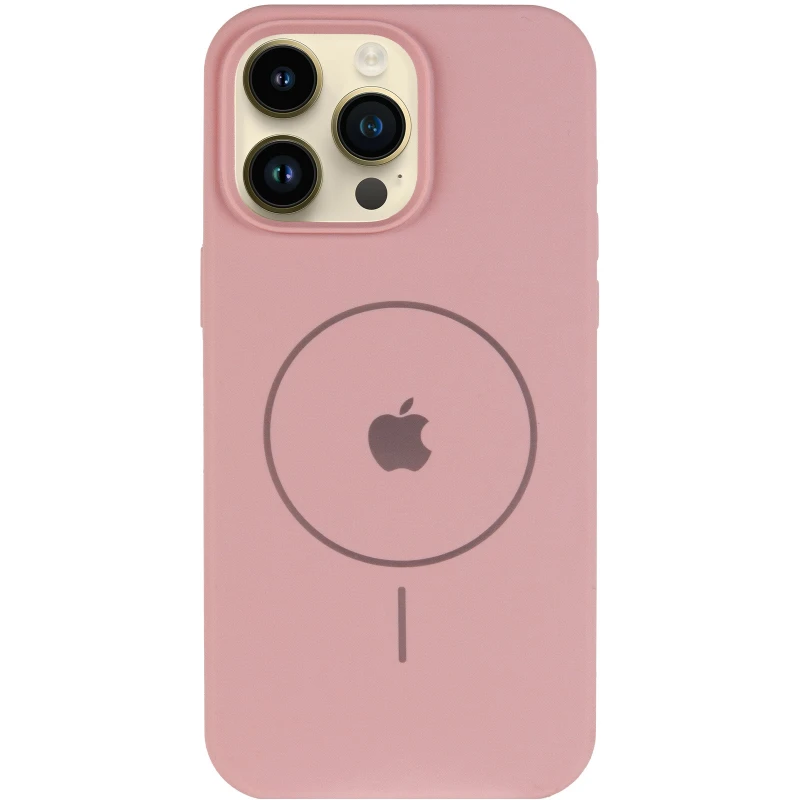 Чехол Silicone Case Full Protective (AA) V2 with MagSafe для Apple iPhone 13 Pro (6.1") – Розовый / Pink Sand. Фото 3 из 6