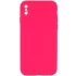 Чехол Silicone Case Square L с защитой камеры для Apple iPhone XS (5.8") – Розовый / Barbie pink. Фото 1 из 1