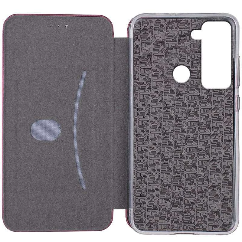 Чехол-книжка классический для TECNO Pop 5 LTE – Бордовый. Фото 4 из 4