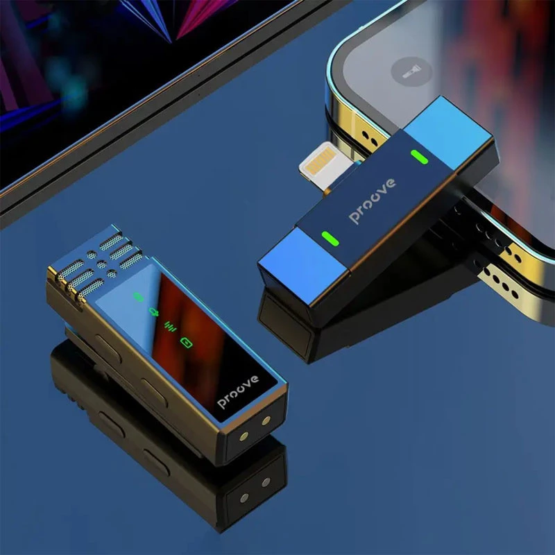 Петличний бездротовий мікрофон Proove Record Lightning – Black. Фото 2 з 3