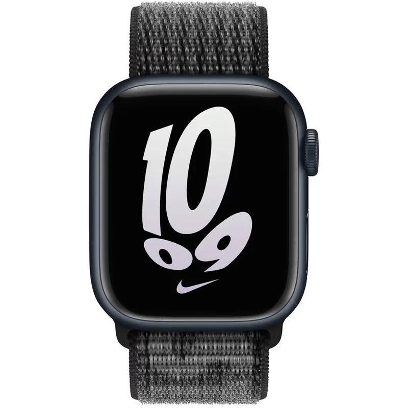 Ремінець Nylon для Apple watch 38mm/40mm – Black / Summit White. Фото 3 з 4