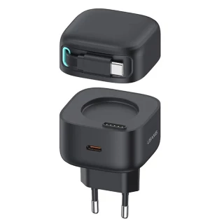 МЗП Usams US-CC202 GaN With Type-C Magnetic Retractable Cable Module XMF Ser. 35W (2USB-C) фото 1 з 1