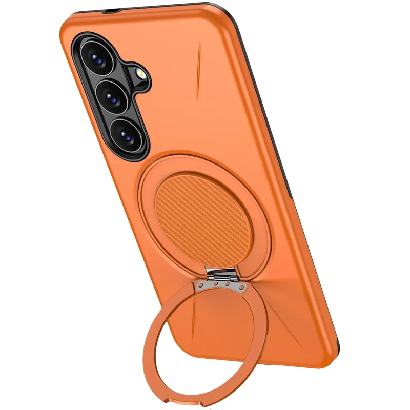TPU+PC чохол Kalebol Magnetic Case для Samsung Galaxy A56 5G – Orange. Фото 3 з 3